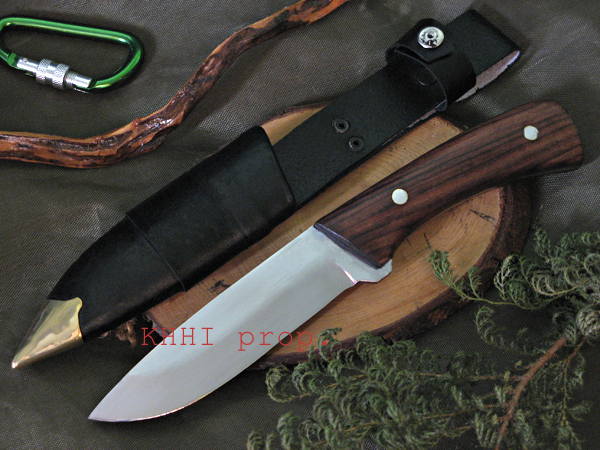 High Polish Hunting knife, Cutting Slope Knife, Bush Crafts, Handmade