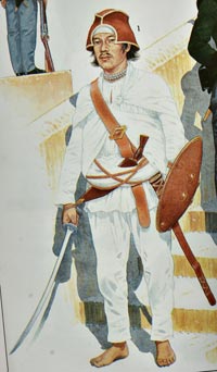 a native Gorkhali soldier